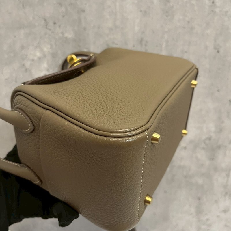 Hermes Mini Lindy二代 大象灰 金釦 W刻TC皮-11