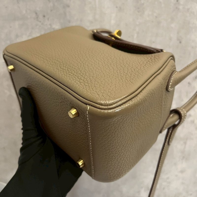 Hermes Mini Lindy二代 大象灰 金釦 W刻TC皮-12