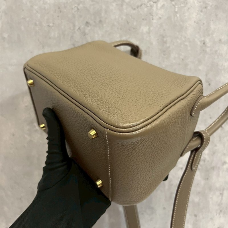 Hermes Mini Lindy二代 大象灰 金釦 W刻TC皮-14