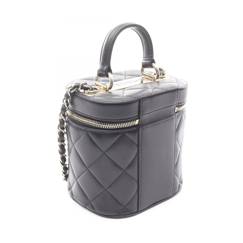 香奈兒 (CHANEL) Trendy CC 手提單肩包,羊皮材質,黑色,二手,女士款,金色五金配件-1