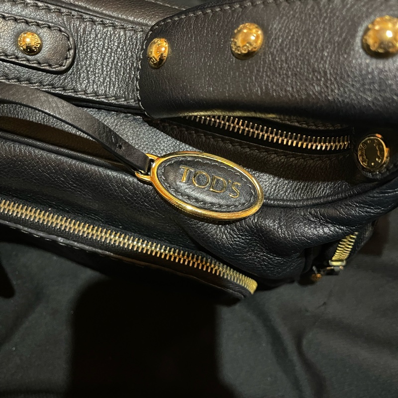 Tod’s金釦牛皮單肩包-45