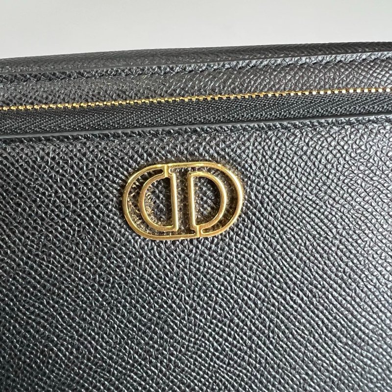 DIOR 黑金雙拉鍊相機包-11