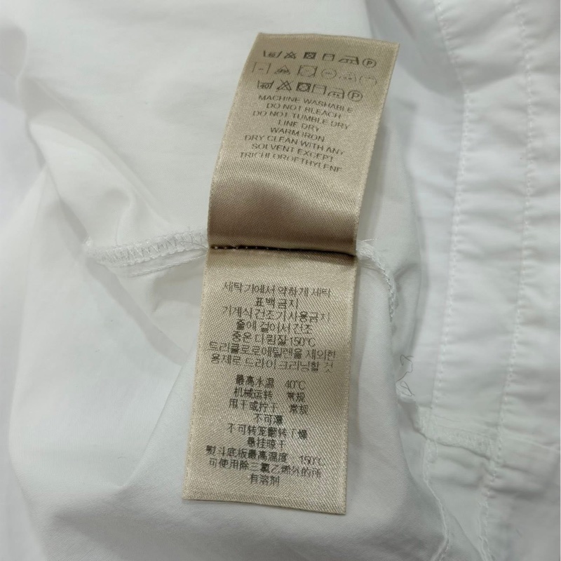 BURBERRY BRIT 白色立領寬擺長版襯衫上衣&洋裝-9
