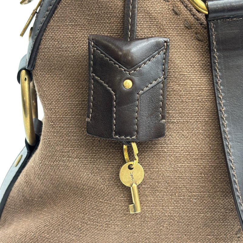 【美收精品】YSL 茶色手提包 C-528【隔月月中將轉賣至日本 上架期限30天】-12