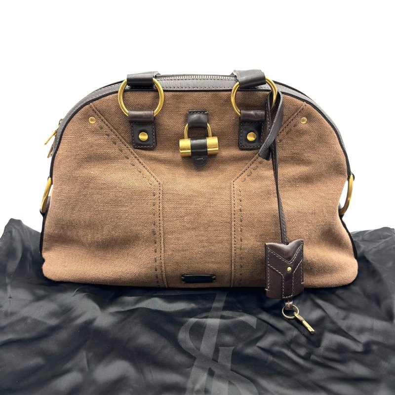 【美收精品】YSL 茶色手提包 C-528【隔月月中將轉賣至日本 上架期限30天】-16