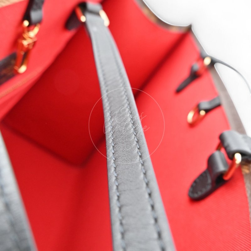中古 路易威登 LOUIS VUITTON OnTheGo GM棕色 金釦 老花托特包 M45320-17