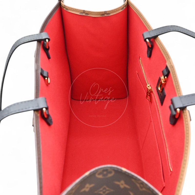 中古 路易威登 LOUIS VUITTON OnTheGo GM棕色 金釦 老花托特包 M45320-20