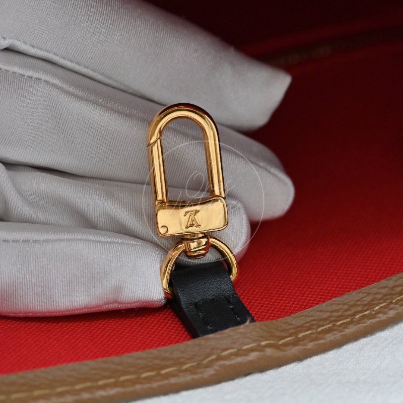 中古 路易威登 LOUIS VUITTON OnTheGo GM棕色 金釦 老花托特包 M45320-25