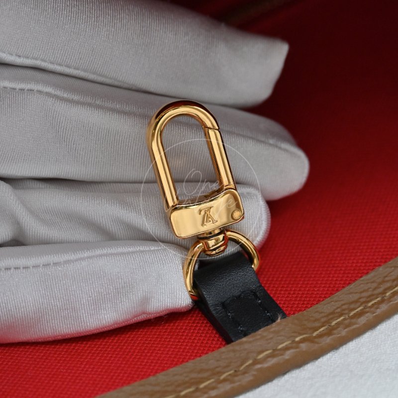 中古 路易威登 LOUIS VUITTON OnTheGo GM棕色 金釦 老花托特包 M45320-26