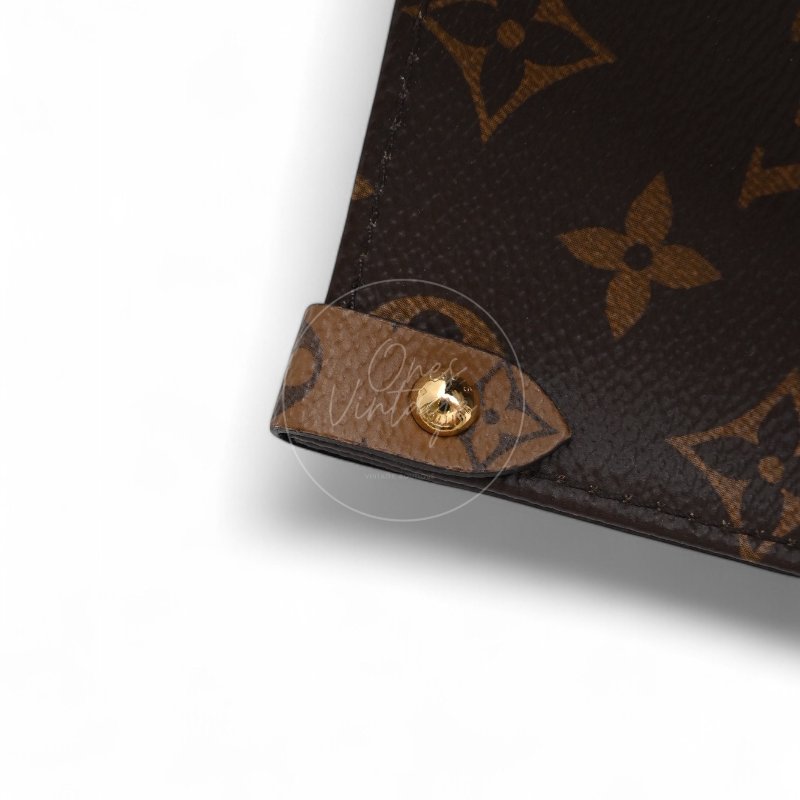 中古 路易威登 LOUIS VUITTON OnTheGo GM棕色 金釦 老花托特包 M45320-29