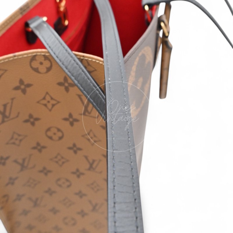 中古 路易威登 LOUIS VUITTON OnTheGo GM棕色 金釦 老花托特包 M45320-41