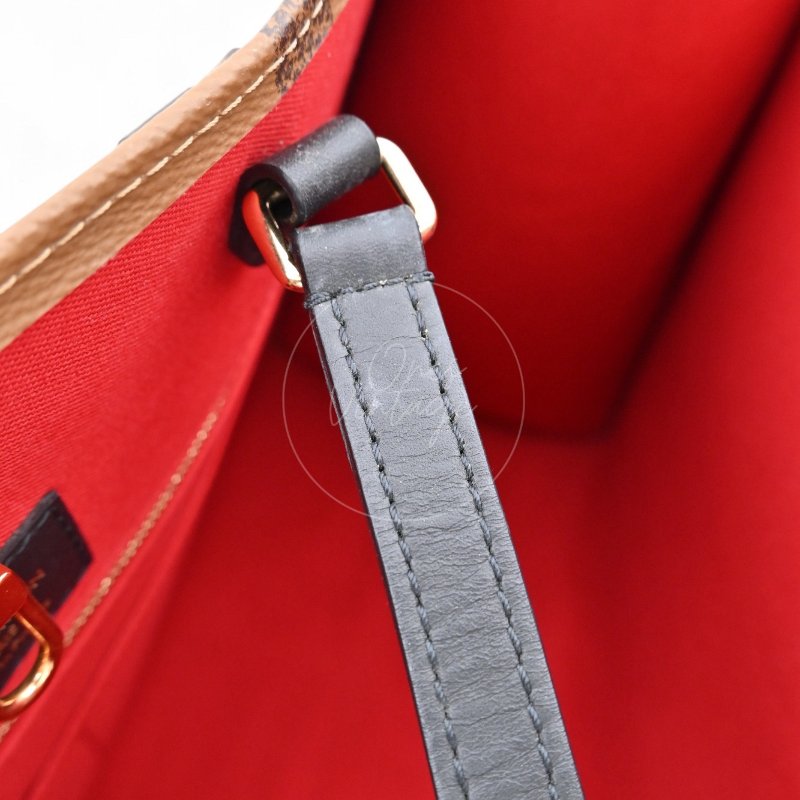 中古 路易威登 LOUIS VUITTON OnTheGo GM棕色 金釦 老花托特包 M45320-42