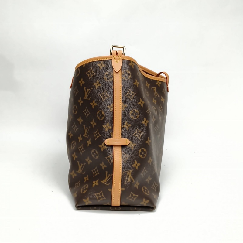 LOUIS VUITTON CARRYALL中號39配子袋老花PVC金扣晶片-1
