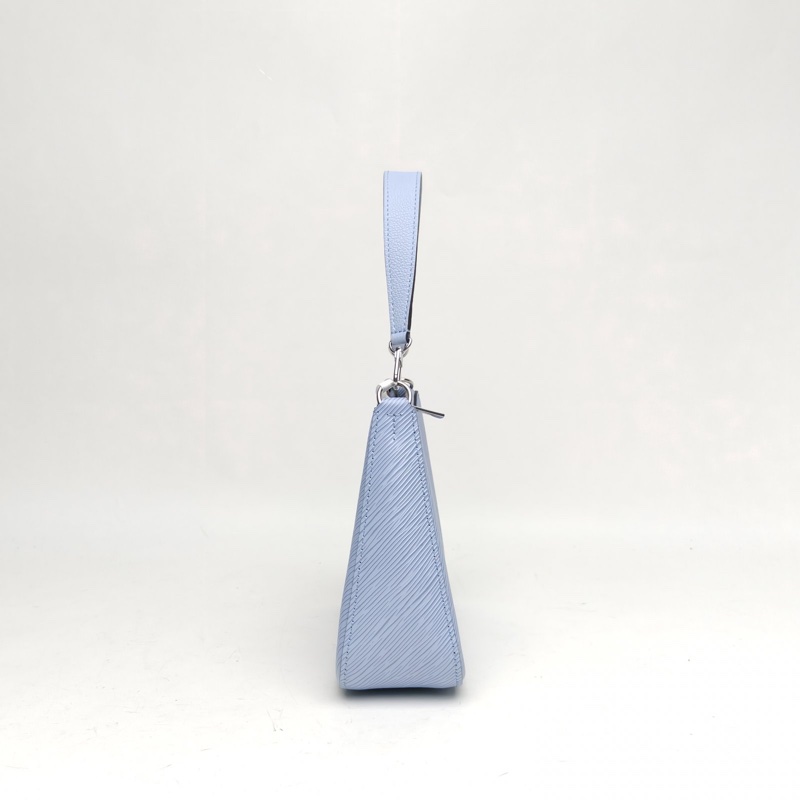 LOUIS VUITTON Marelle二合一腋下包藍色水波紋牛皮晶片-1