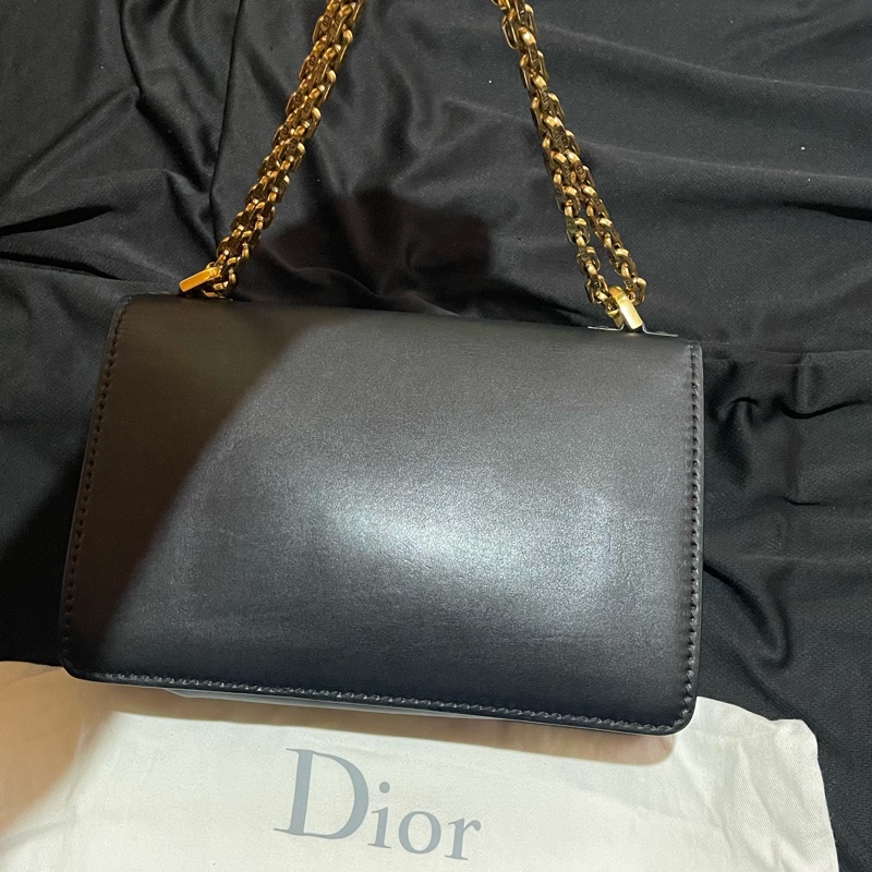 Christian Dior J'ADIOR金釦黑鍊包 側背包 （25x7x17)-2