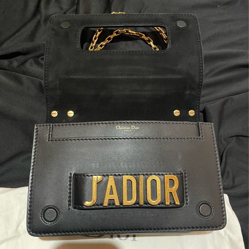 Christian Dior J'ADIOR金釦黑鍊包 側背包 （25x7x17)-4