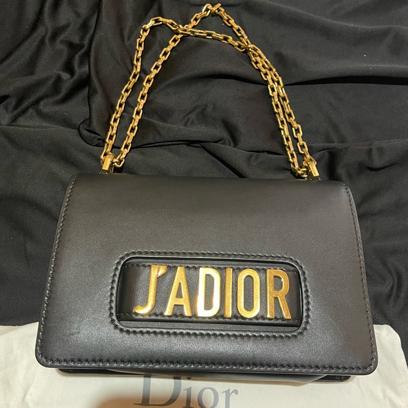 Christian Dior J'ADIOR金釦黑鍊包 側背包 （25x7x17)-5