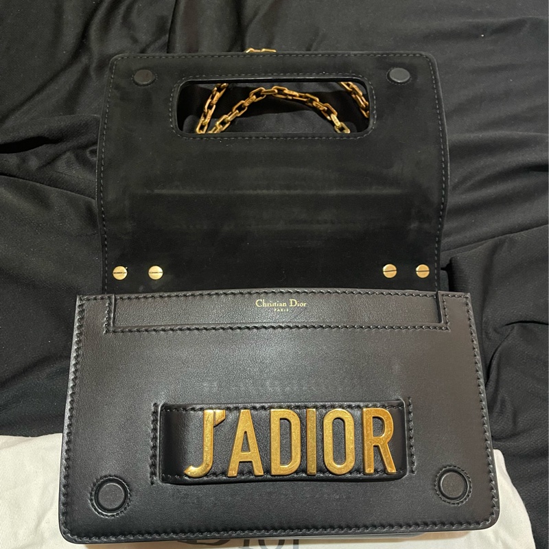 Christian Dior J'ADIOR金釦黑鍊包 側背包 （25x7x17)-14