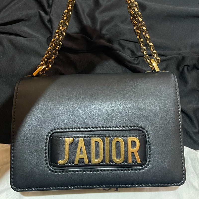 Christian Dior J'ADIOR金釦黑鍊包 側背包 （25x7x17)-21
