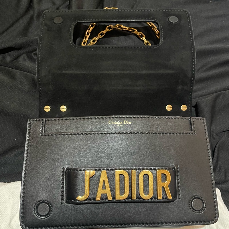 Christian Dior J'ADIOR金釦黑鍊包 側背包 （25x7x17)-23