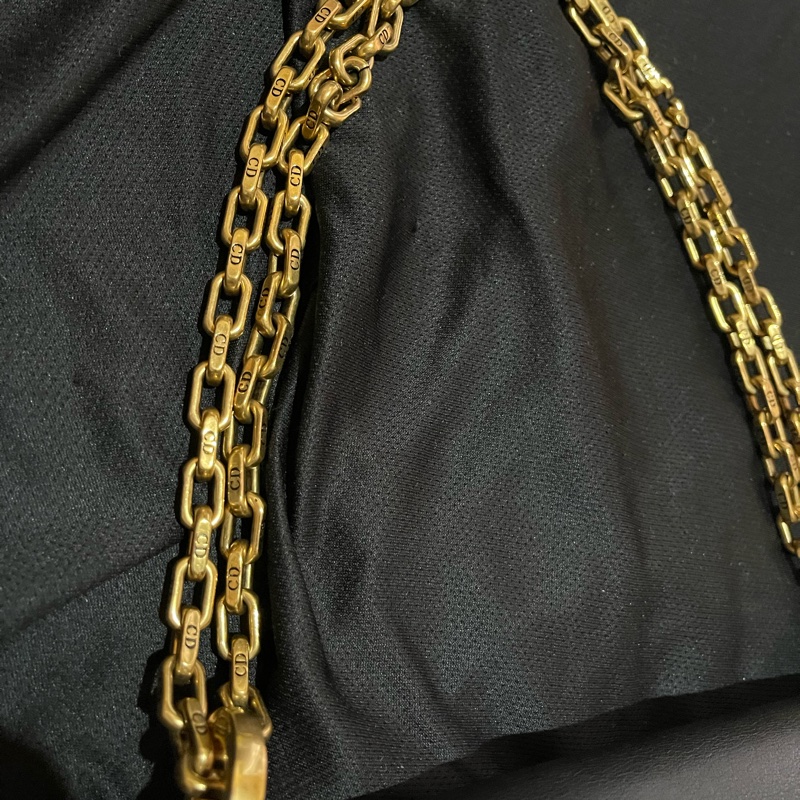 Christian Dior J'ADIOR金釦黑鍊包 側背包 （25x7x17)-34