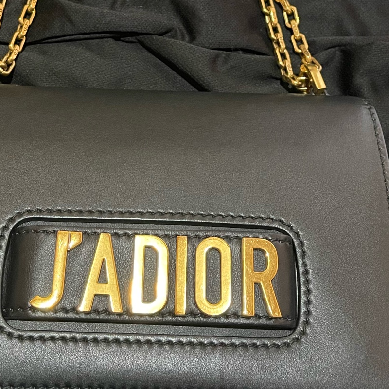 Christian Dior J'ADIOR金釦黑鍊包 側背包 （25x7x17)-36
