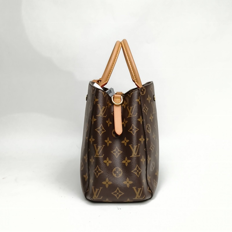 LOUIS VUITTON Montaigne蒙田中號33老花PVC金扣2018-1