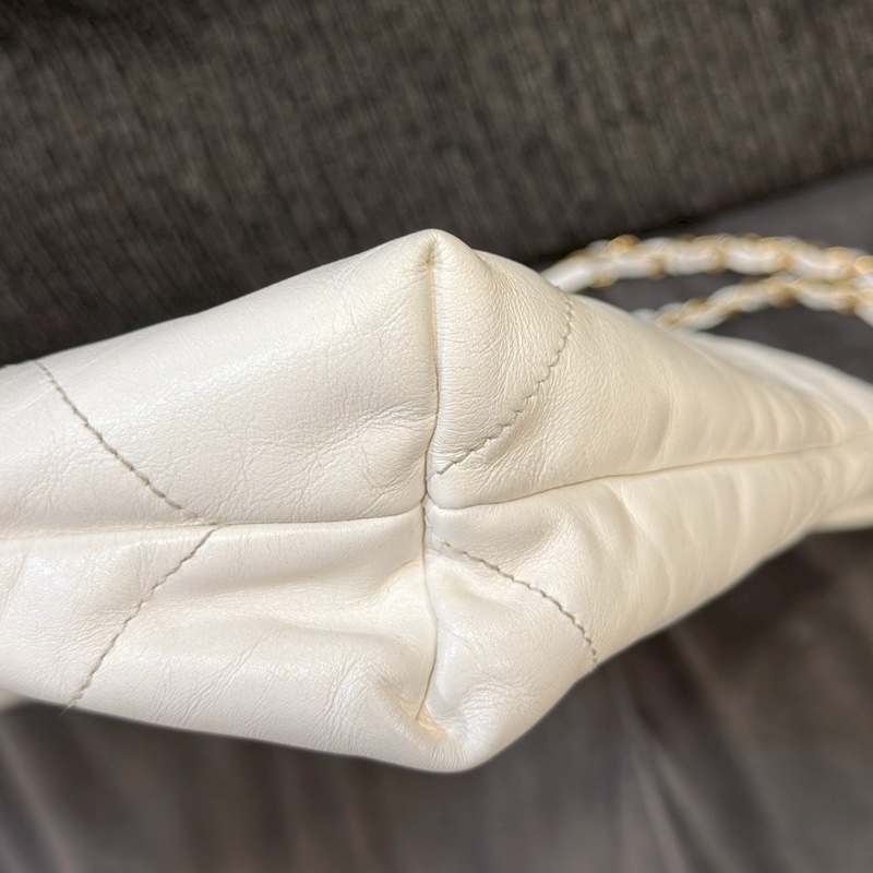 CHANEL香奈兒白金22bag中號慵懶氣質垃圾袋包👠-15