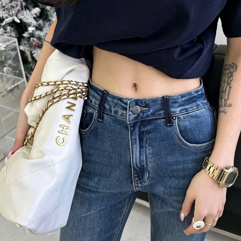CHANEL香奈兒白金22bag中號慵懶氣質垃圾袋包👠-32