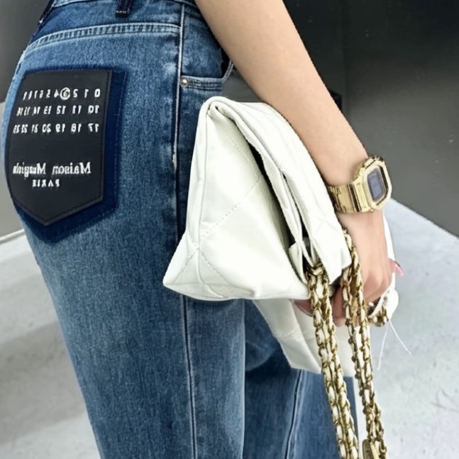CHANEL香奈兒白金22bag中號慵懶氣質垃圾袋包👠-33