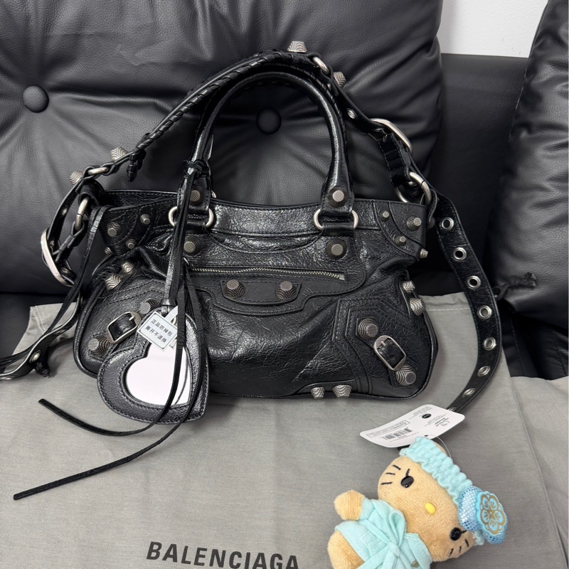 BALENCIAGA 巴黎世家黑銀neo cagole-5