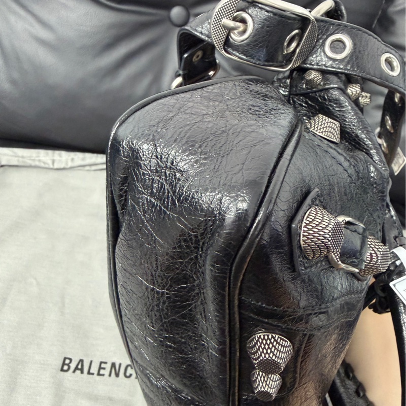 BALENCIAGA 巴黎世家黑銀neo cagole-7