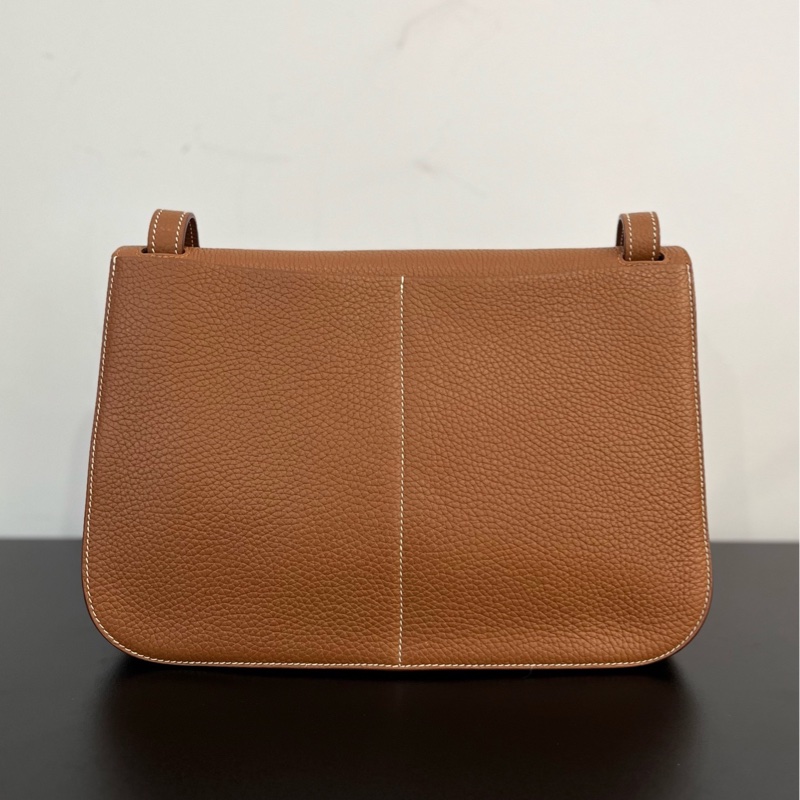 Hermes Halzan 31 金棕銀扣-1