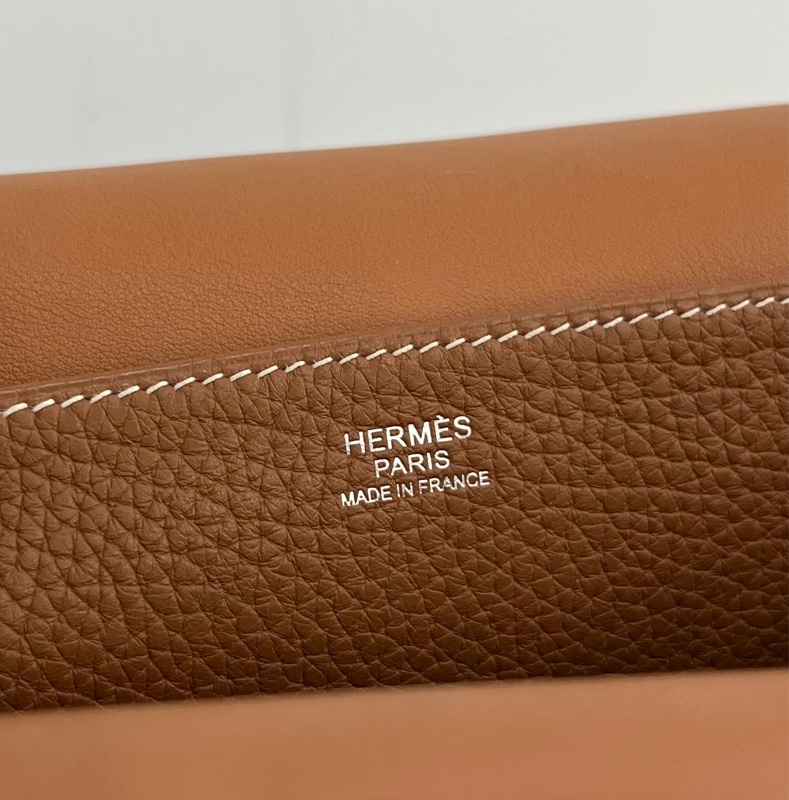 Hermes Halzan 31 金棕銀扣-9