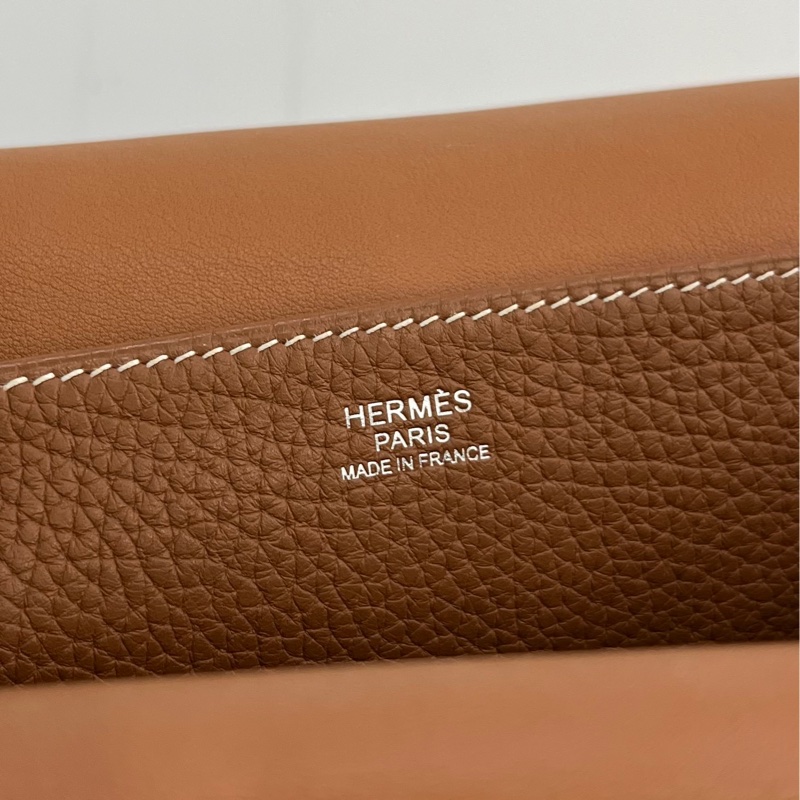 Hermes Halzan 31 金棕銀扣-10