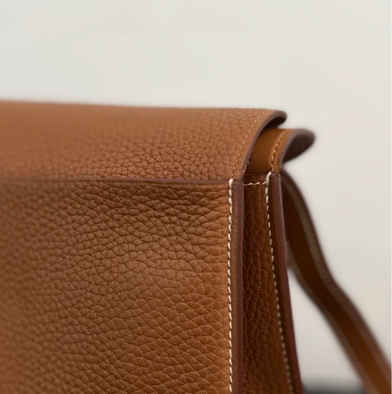 Hermes Halzan 31 金棕銀扣-11