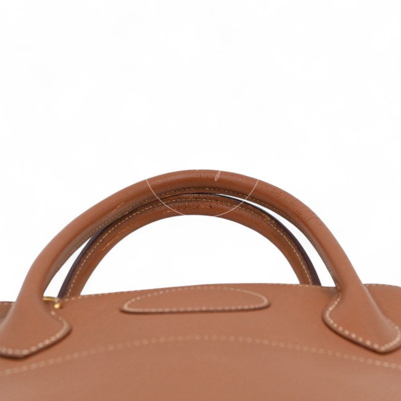 中古 Hermes 愛馬仕 Bolide柏莉包 31 金棕色 Epsom皮革材質 金色五金配件 Circle Y 手提包-23