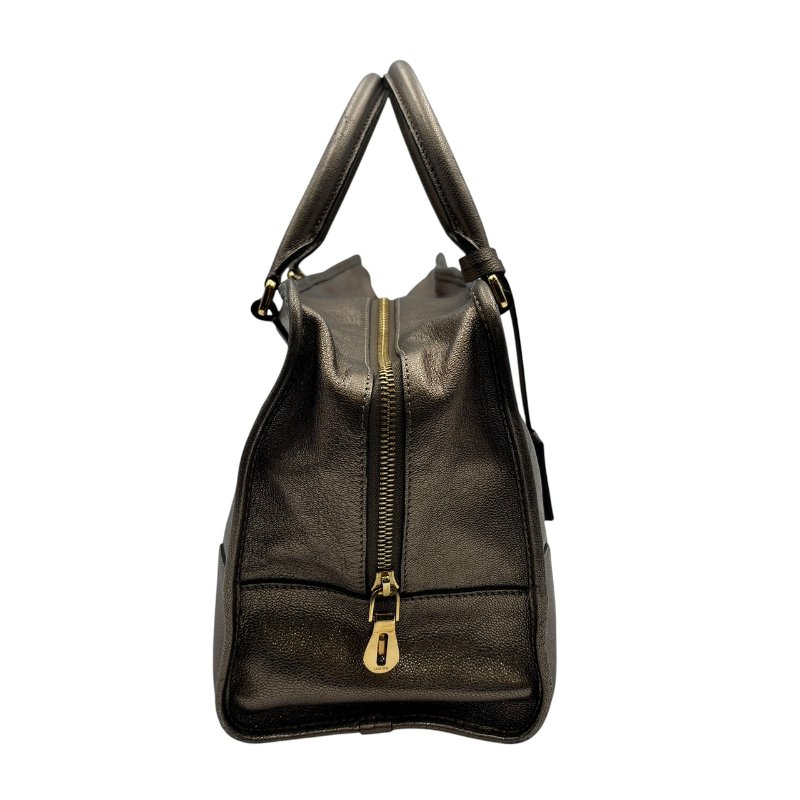 【美收精品】LOEWE 古銅色皮革手提包 C-530【隔月月中將轉賣至日本 上架期限30天】-2