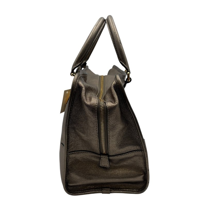 【美收精品】LOEWE 古銅色皮革手提包 C-530【隔月月中將轉賣至日本 上架期限30天】-3