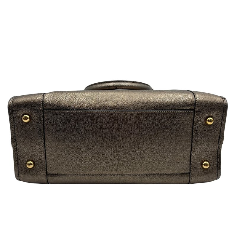 【美收精品】LOEWE 古銅色皮革手提包 C-530【隔月月中將轉賣至日本 上架期限30天】-5