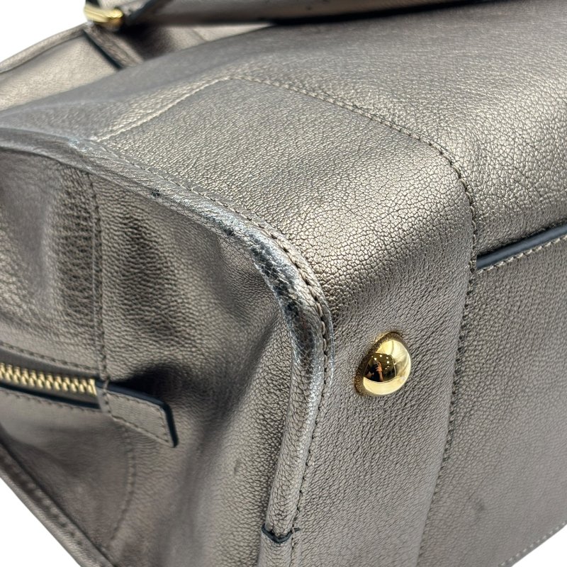 【美收精品】LOEWE 古銅色皮革手提包 C-530【隔月月中將轉賣至日本 上架期限30天】-6