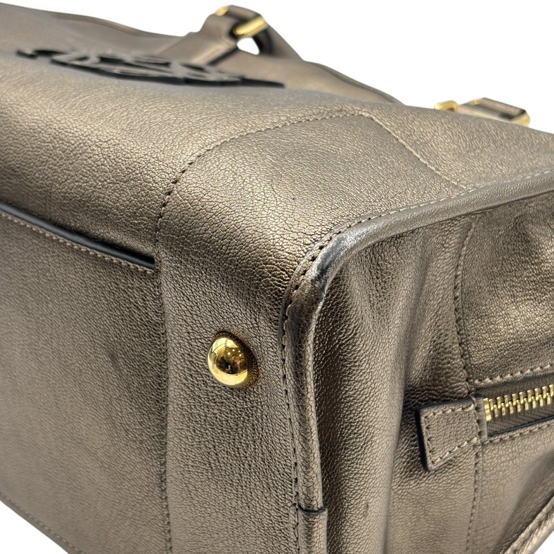 【美收精品】LOEWE 古銅色皮革手提包 C-530【隔月月中將轉賣至日本 上架期限30天】-9