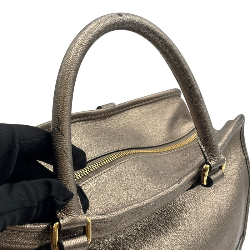 【美收精品】LOEWE 古銅色皮革手提包 C-530【隔月月中將轉賣至日本 上架期限30天】-10