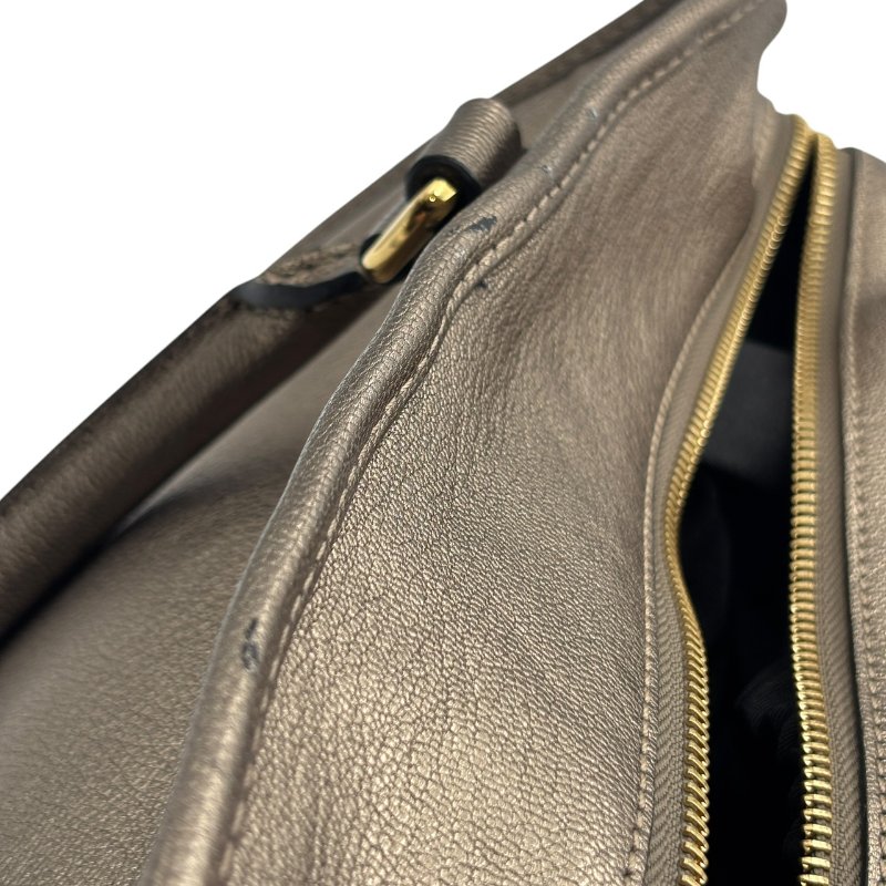 【美收精品】LOEWE 古銅色皮革手提包 C-530【隔月月中將轉賣至日本 上架期限30天】-11