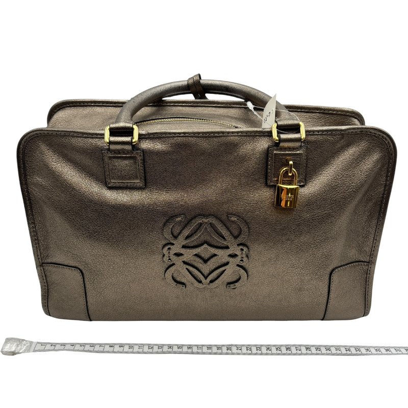 【美收精品】LOEWE 古銅色皮革手提包 C-530【隔月月中將轉賣至日本 上架期限30天】-17