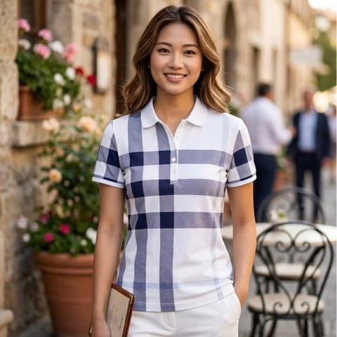 BURBERRY 英標 大格紋POLO