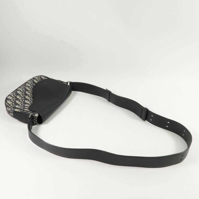 Dior 帆布/皮革Mini Saddle Messenger肩背袋-8