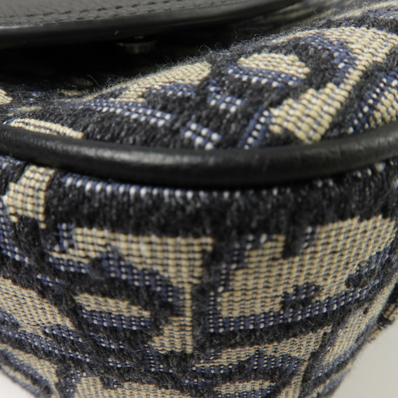 Dior 帆布/皮革Mini Saddle Messenger肩背袋-10