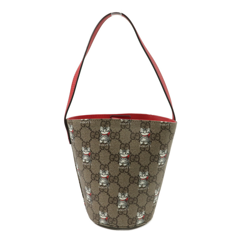 GUCCI 塗層帆布Bucket Bag手挽袋-1