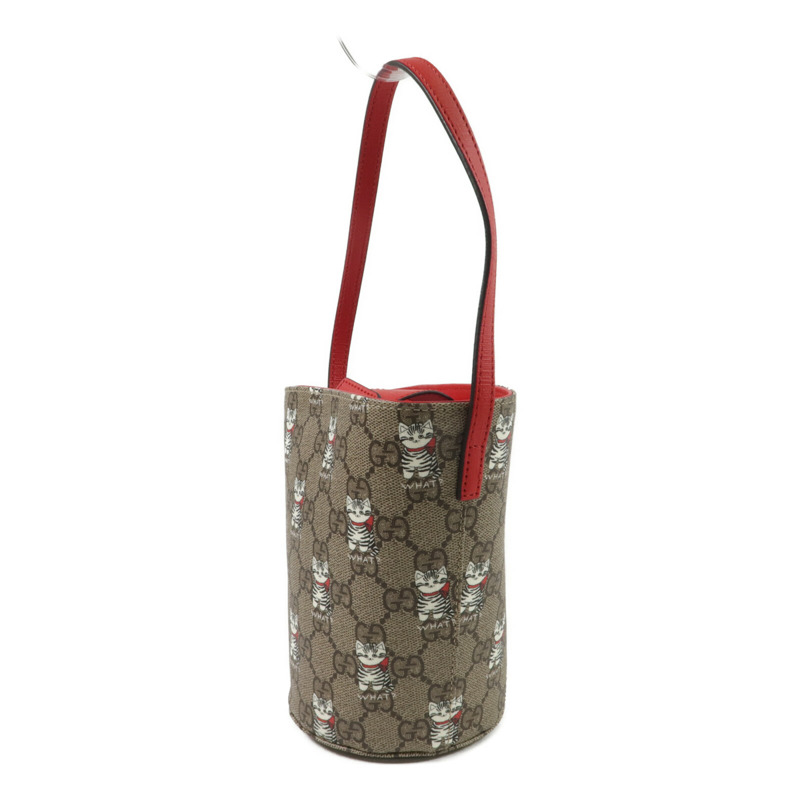GUCCI 塗層帆布Bucket Bag手挽袋-2
